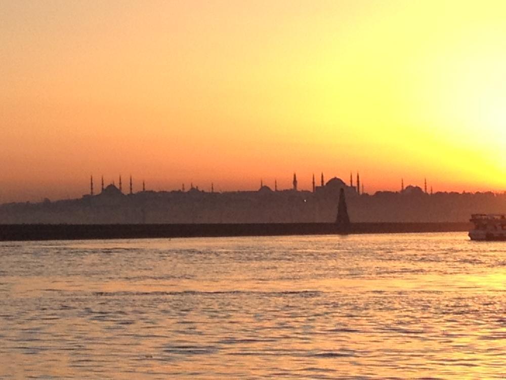 Sunset over the Bosphorous